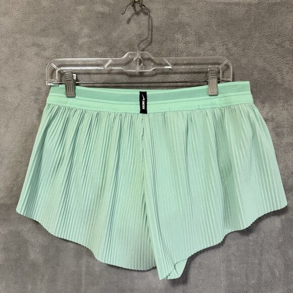 Nike Dri-Fit ADV Aeroswift Running Shorts Women Medium Green CZ9398 Run Swoosh - Picture 2 of 10